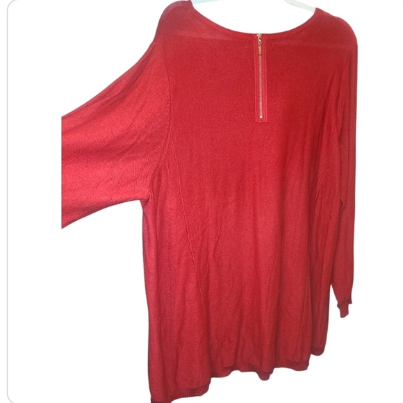 Red sweater 3x by two twenty one - Picture 2 of 6